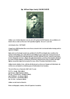 A preview of a PDF biography for Hardy, William Edgar